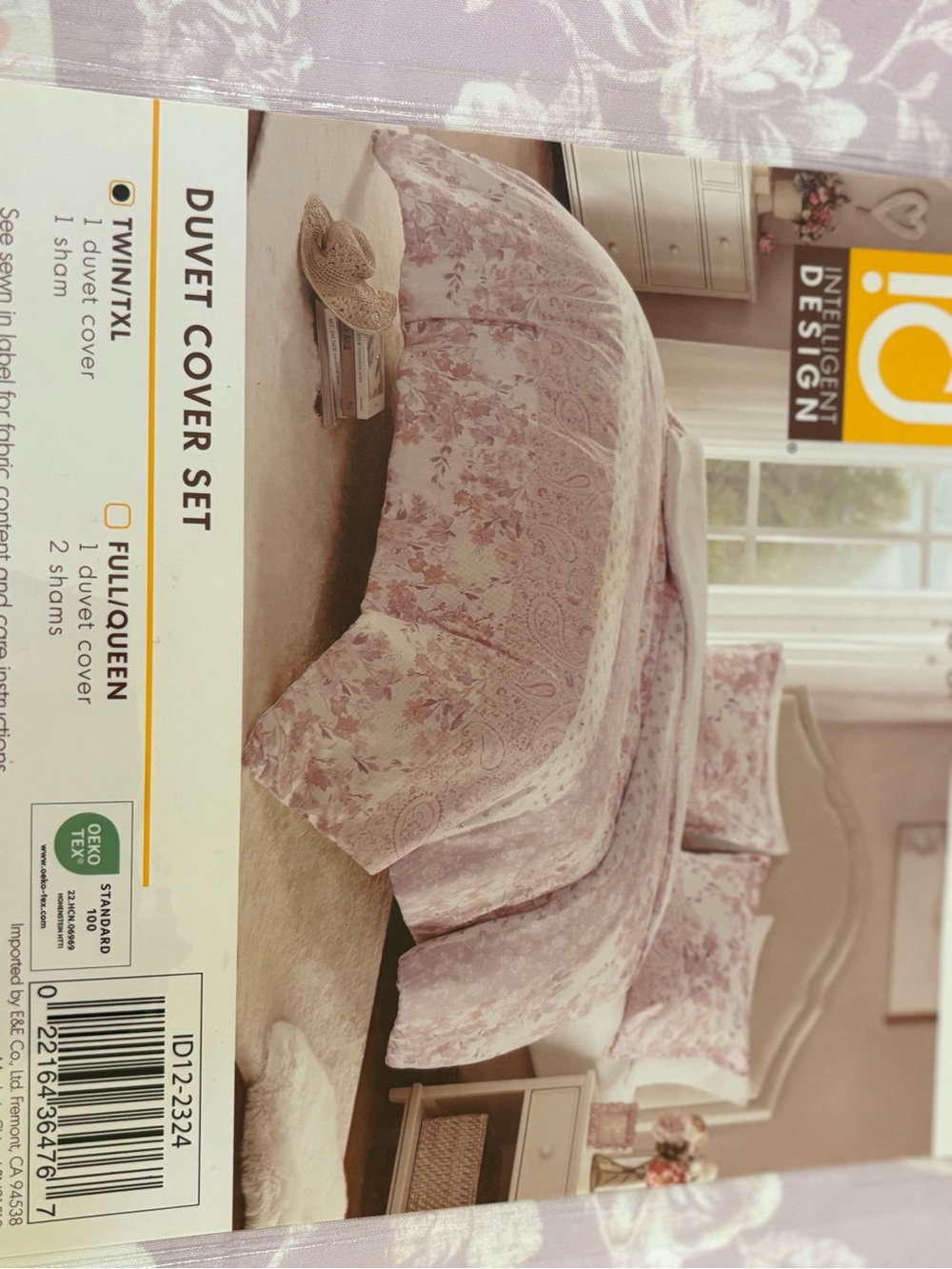 Pink Floral Paisley Duvet Cover Set